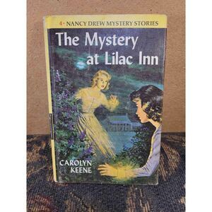 Vintage Nancy Drew Mystery Stories Book 4- The Mystery at Lilac Inn Hardcover Bo
